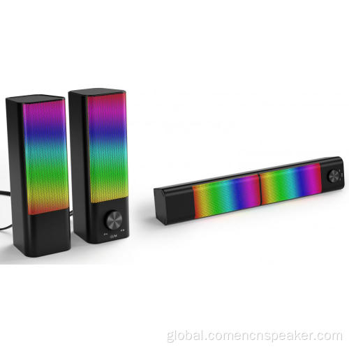 RGB Light Screen Display Speaker Manget 2.0 speaker with bluetooth Manufactory